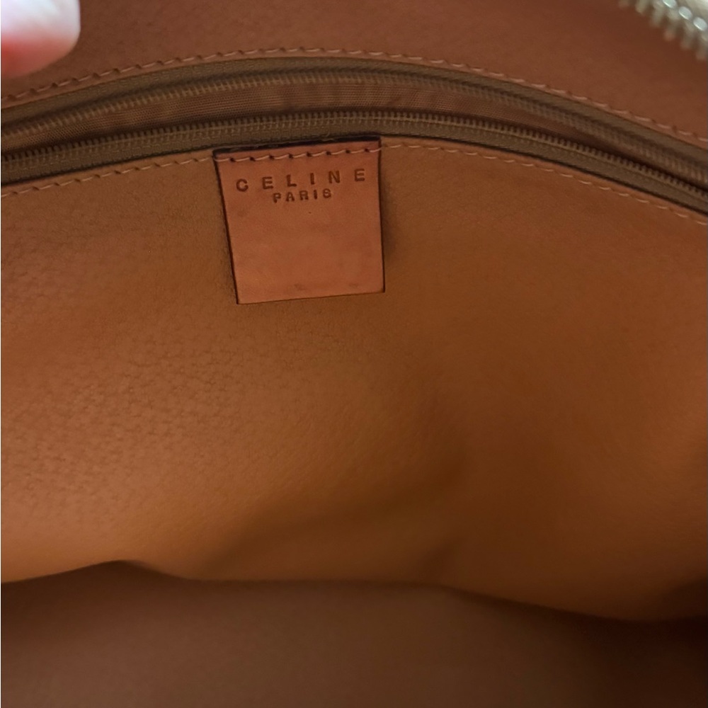 Vintage Celine Macadam pattern Boston bag brown coated canvas with leather trim - Picture 5 of 6